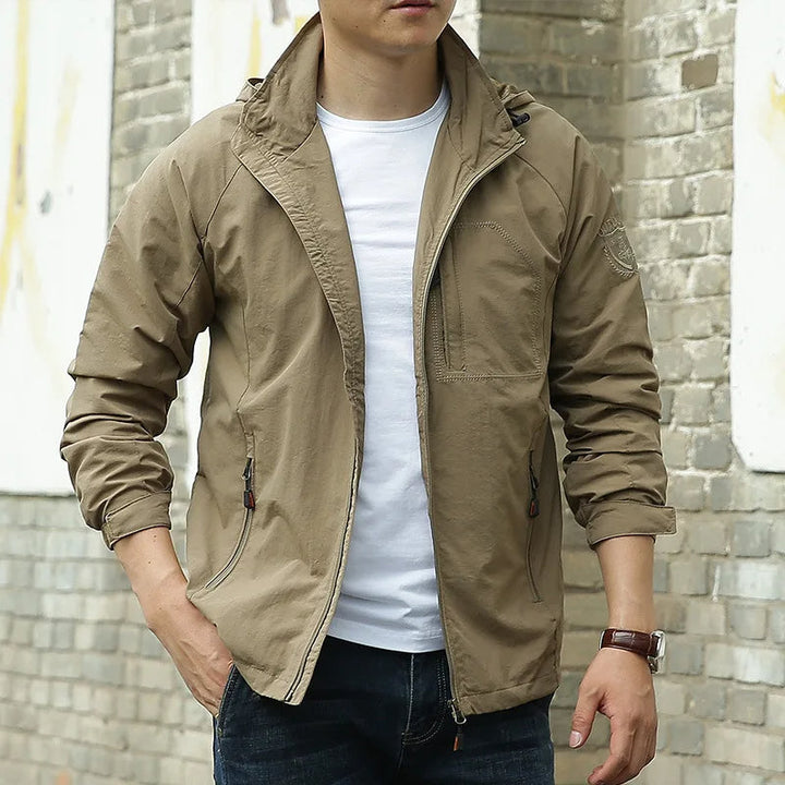 Chaqueta Informal De Manga Larga Para Hombre | Con Cremallera