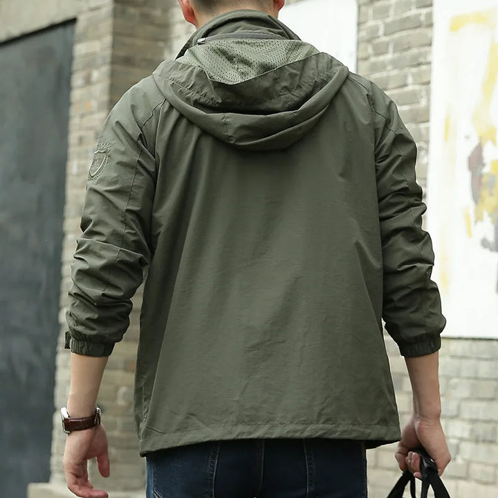 Chaqueta Informal De Manga Larga Para Hombre | Con Cremallera