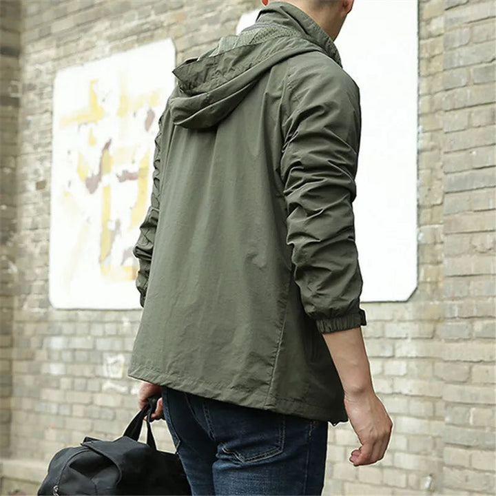 Chaqueta Informal De Manga Larga Para Hombre | Con Cremallera