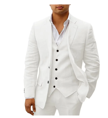 Traje Para Invitado De Boda De Tres Piezas Para Hombre | Clásico