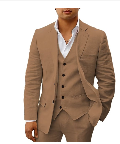 Traje Para Invitado De Boda De Tres Piezas Para Hombre | Clásico