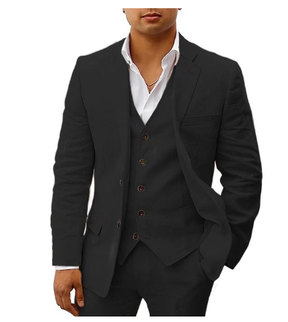 Traje Para Invitado De Boda De Tres Piezas Para Hombre | Clásico