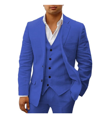 Traje Para Invitado De Boda De Tres Piezas Para Hombre | Clásico