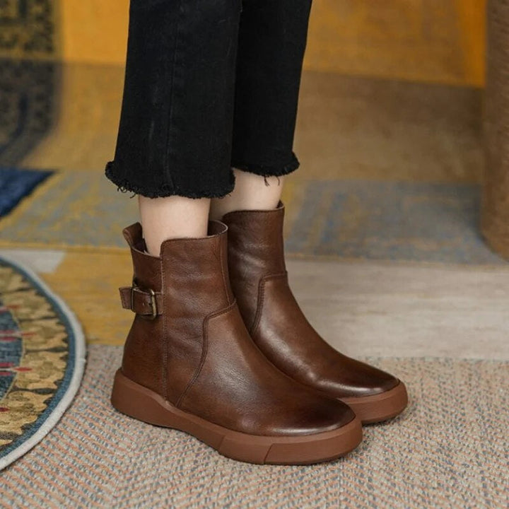Botines Con Hebilla Para Mujer | Vintage