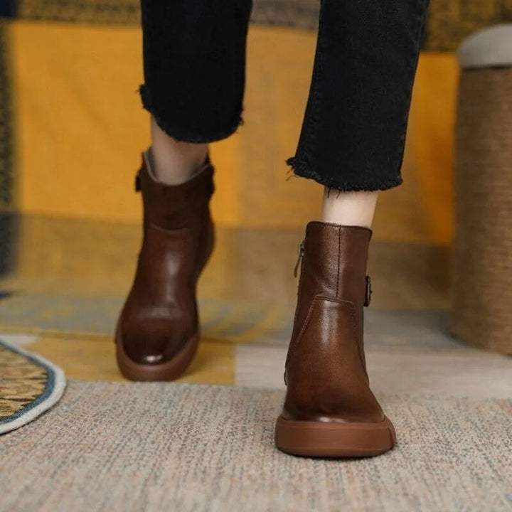 Botines Con Hebilla Para Mujer | Vintage