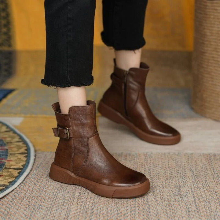 Botines Con Hebilla Para Mujer | Vintage