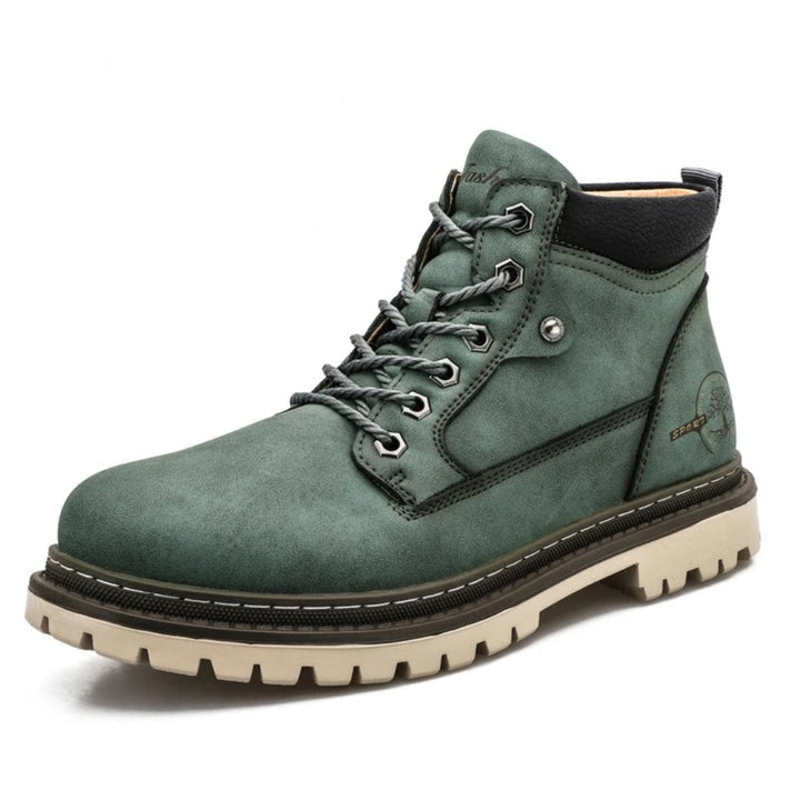 Botas Casuales Con Cordones Para Hombre | Puntera Redonda