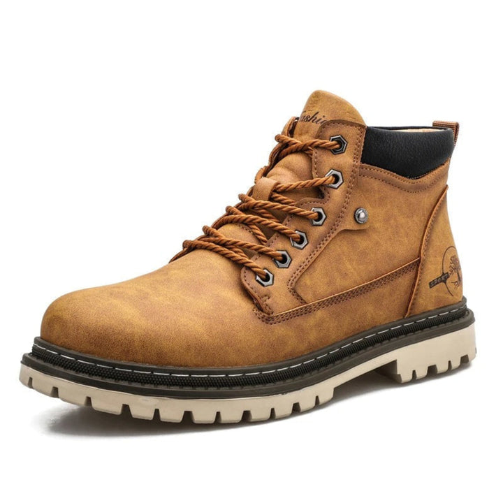 Botas Casuales Con Cordones Para Hombre | Puntera Redonda