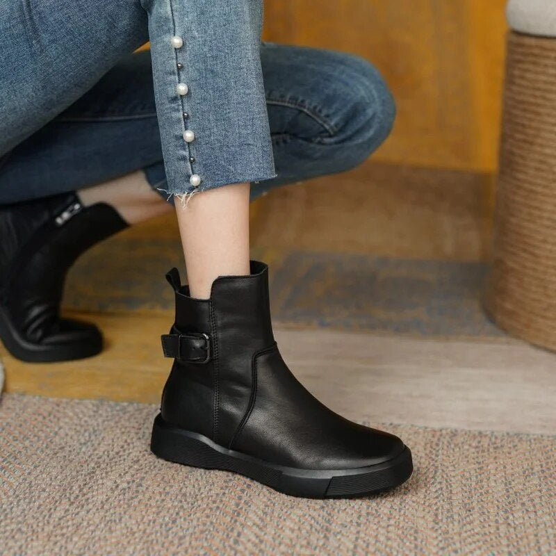 Botines Con Hebilla Para Mujer | Vintage