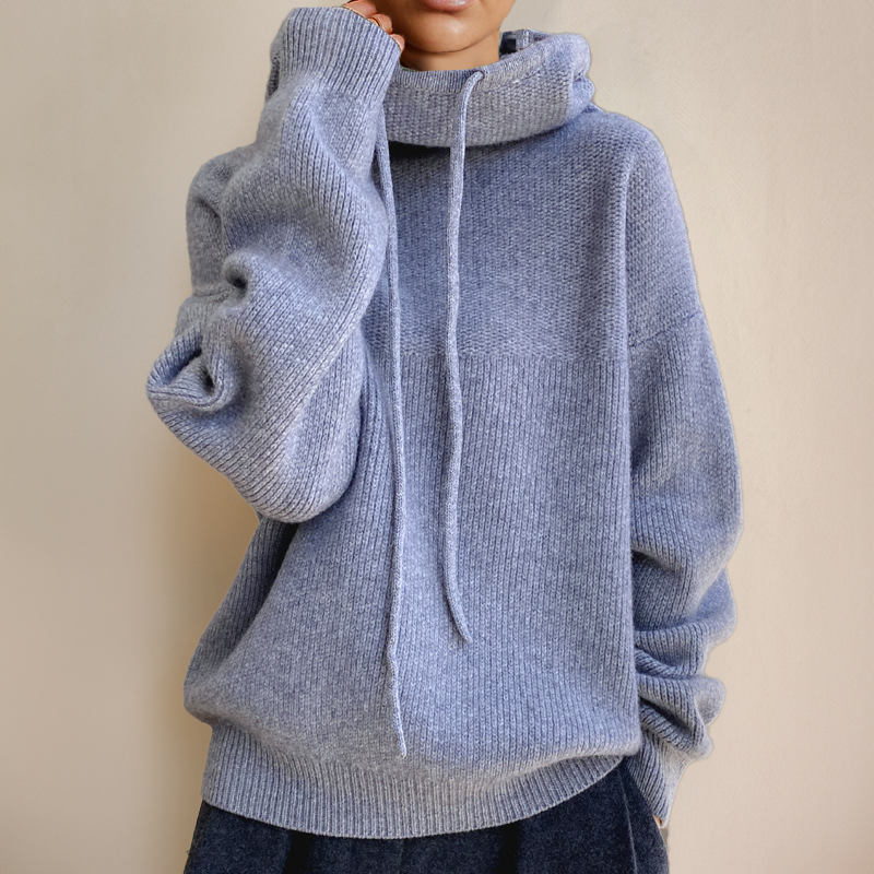 Sudadera Con Capucha Y Mangas Largas Talla Grande Para Mujer | De Punto