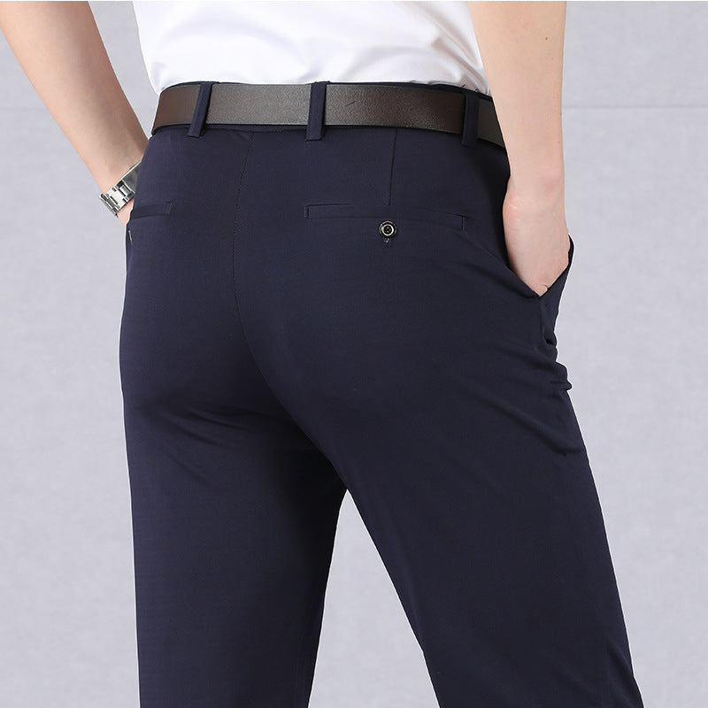 Pantalones De Negocios Elásticos Para Hombre | Corte Ajustado
