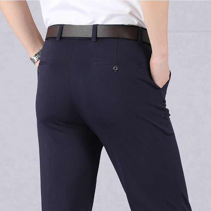 Pantalones De Negocios Elásticos Para Hombre | Corte Ajustado