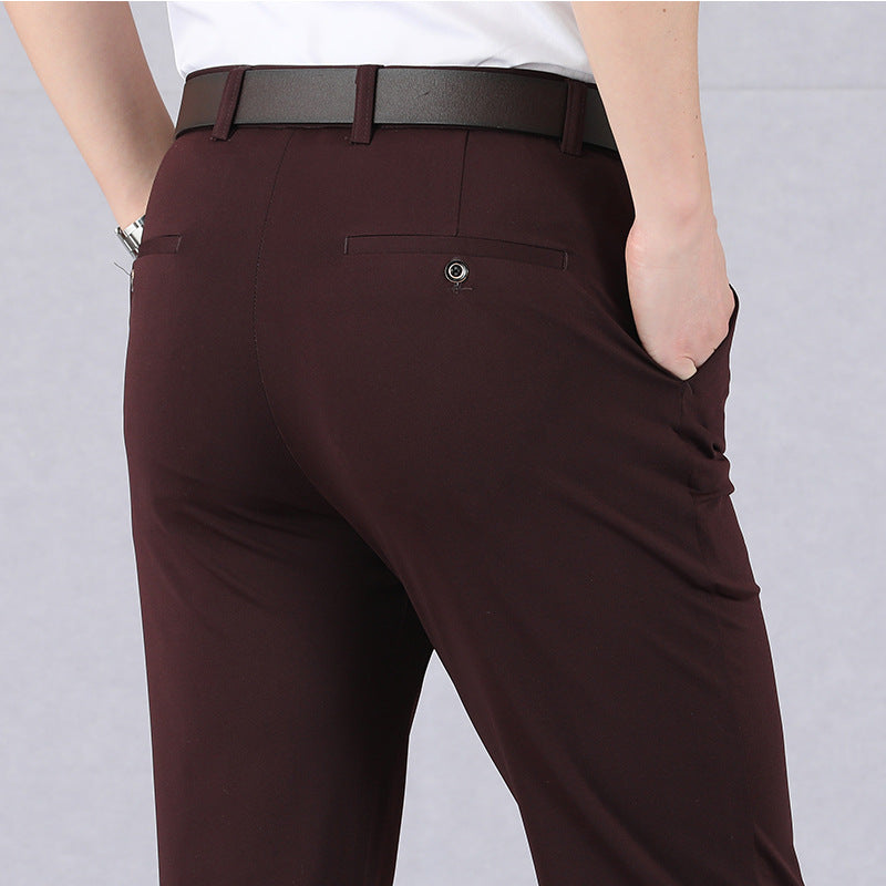 Pantalones De Negocios Elásticos Para Hombre | Corte Ajustado
