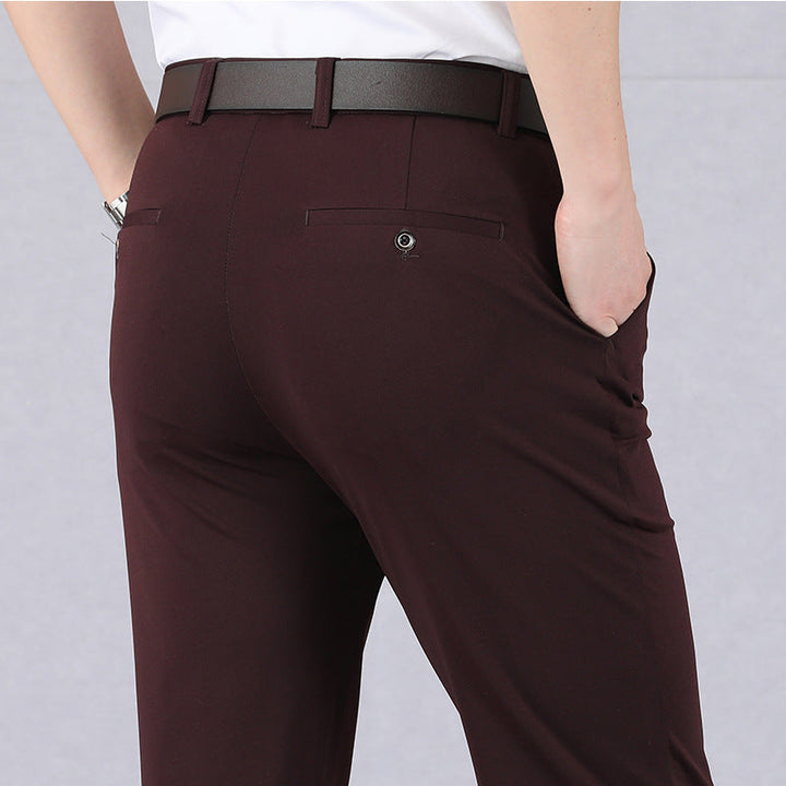 Pantalones De Negocios Elásticos Para Hombre | Corte Ajustado