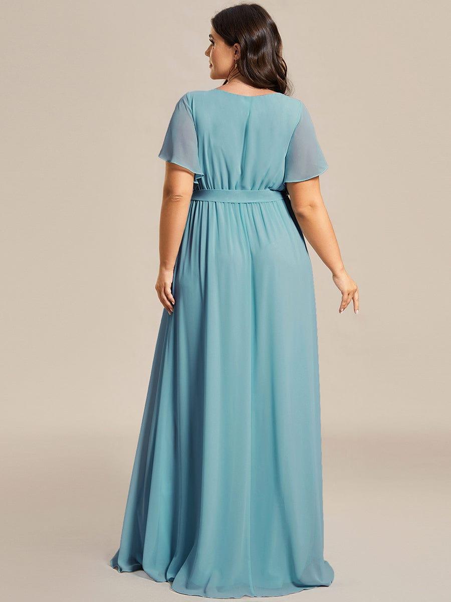 Elegante Vestido De Cuello En V Para Mujer | Maxi