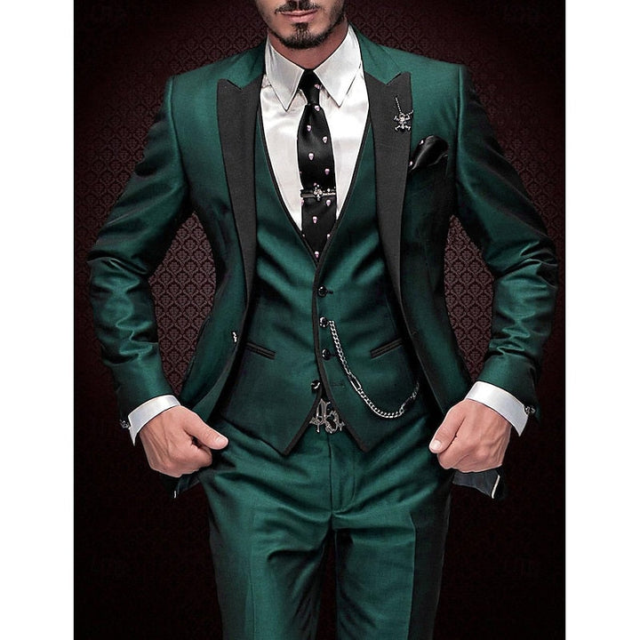 Hombres 3 Piezas De La Vendimia De La Boda Traje De Invitados Conjunto | Elegante