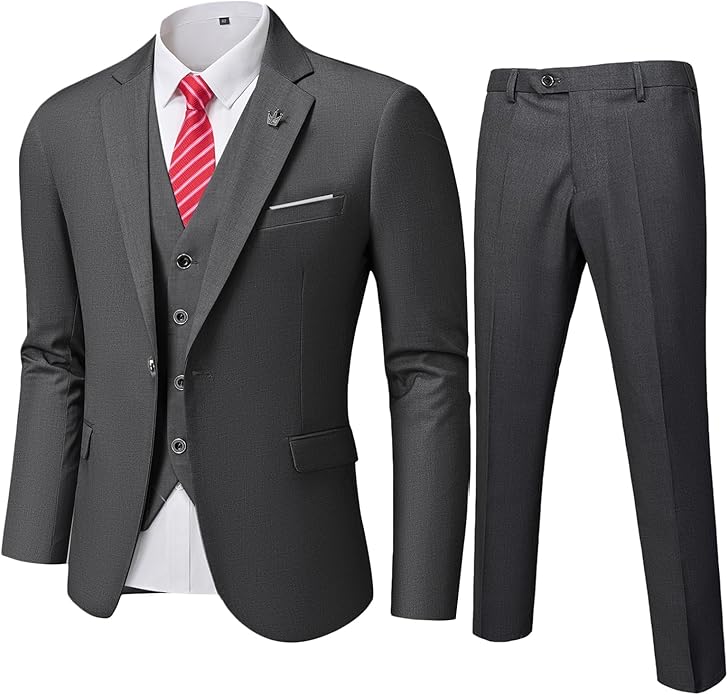 Conjunto de Traje de 3 Piezas Formal para Invitado de Boda para Hombre | Corte Ajustado