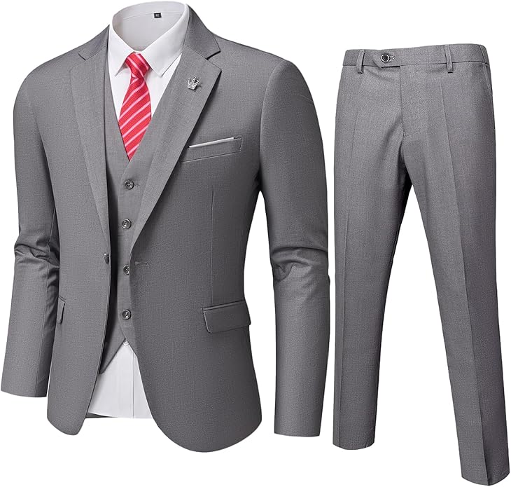 Conjunto de Traje de 3 Piezas Formal para Invitado de Boda para Hombre | Corte Ajustado