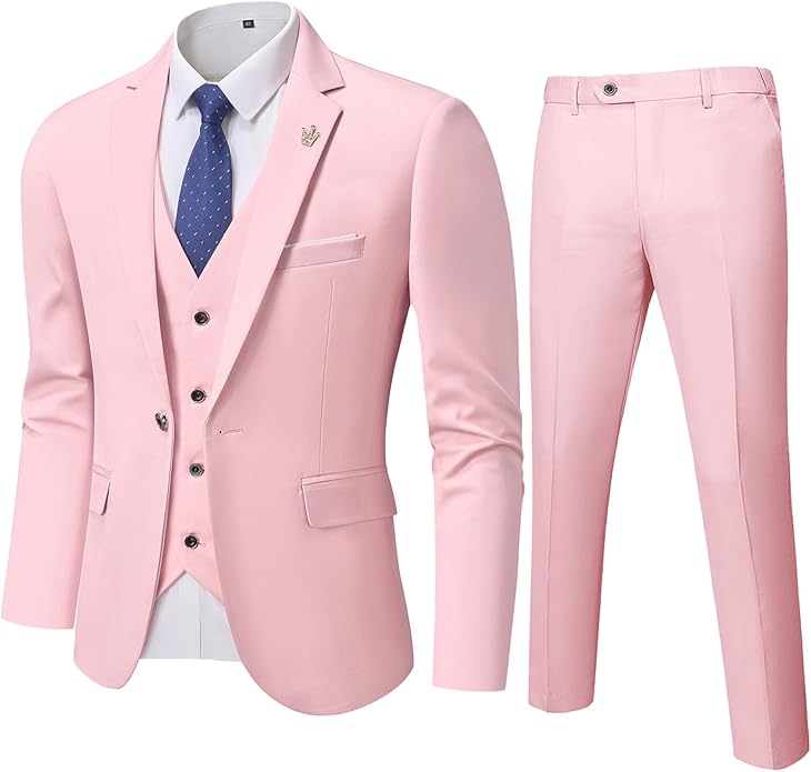 Conjunto de Traje de 3 Piezas Formal para Invitado de Boda para Hombre | Corte Ajustado