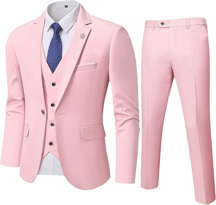 Conjunto de Traje de 3 Piezas Formal para Invitado de Boda para Hombre | Corte Ajustado