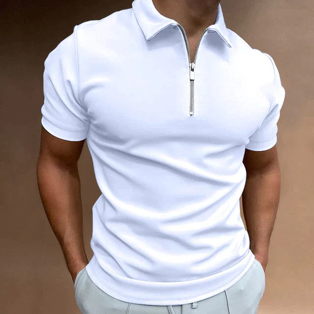 Polo De Media Cremallera Para Hombre | Corte Ajustado