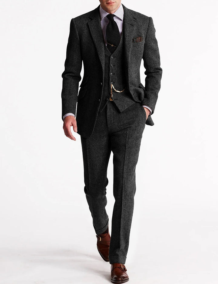 Traje Retro Para Invitado De Boda Para Hombre | Tres Piezas