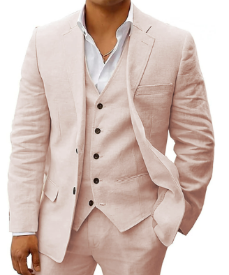 Traje Para Invitado De Boda De Tres Piezas Para Hombre | Clásico