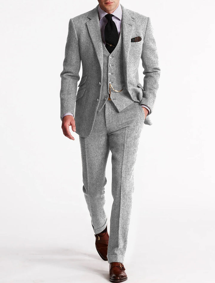 Traje Retro Para Invitado De Boda Para Hombre | Tres Piezas