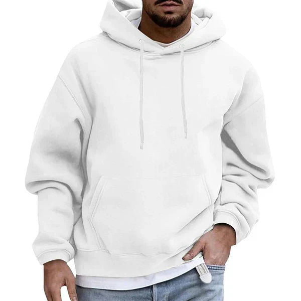 Sudadera Con Capucha Y Manga Larga Para Hombre | Bolsillos Canguro