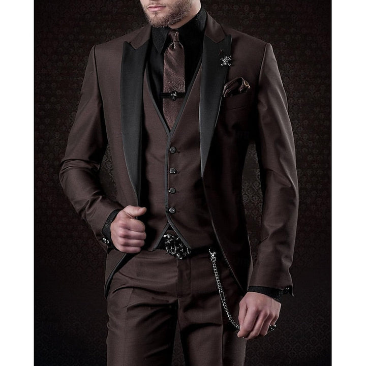 Hombres 3 Piezas De La Vendimia De La Boda Traje De Invitados Conjunto | Elegante