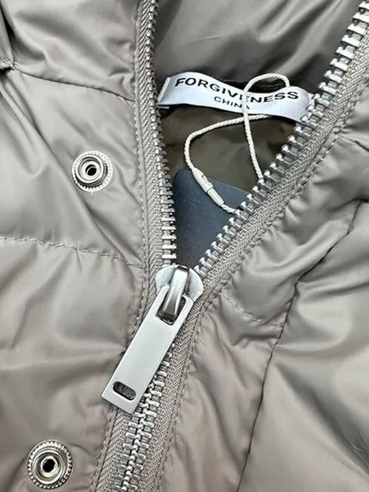 Chaqueta Acolchada De Invierno Extragrande Con Capucha Para Hombre | Cálida