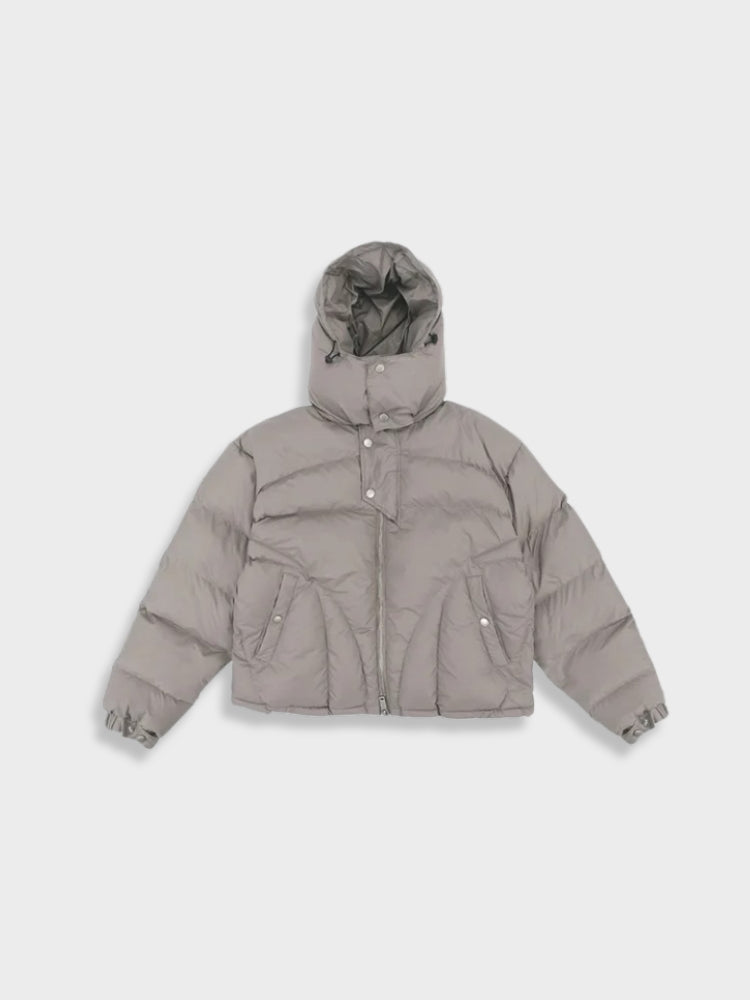 Chaqueta Acolchada De Invierno Extragrande Con Capucha Para Hombre | Cálida