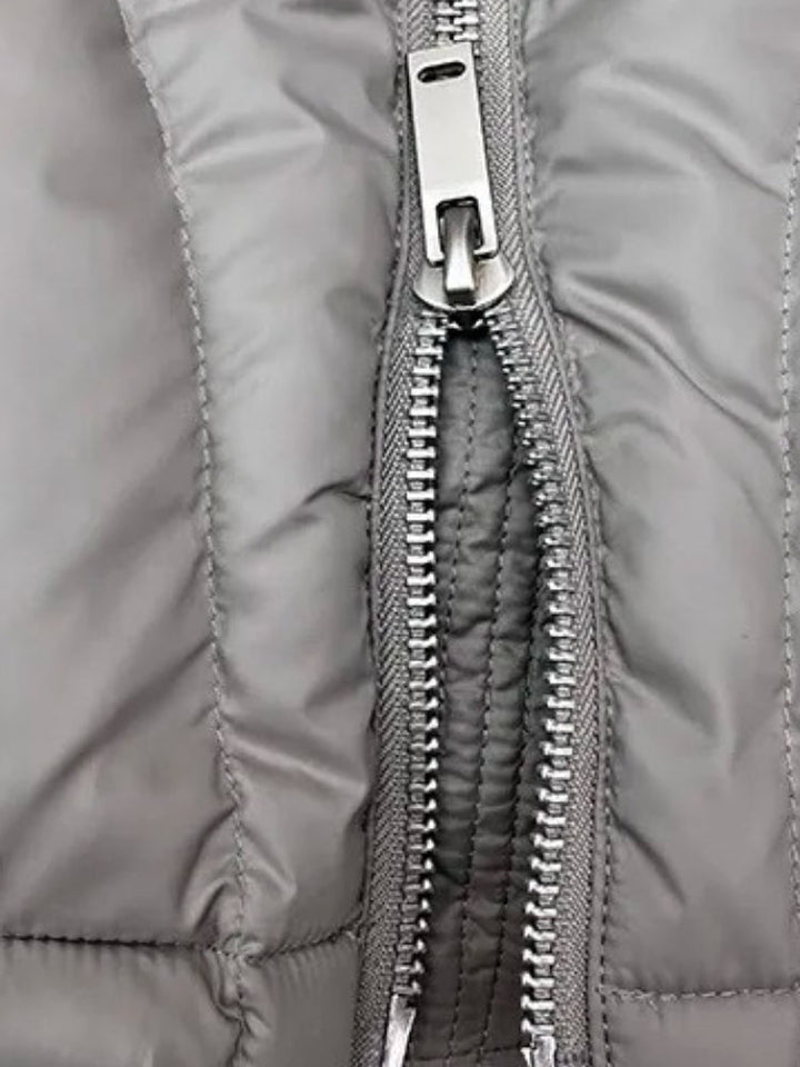 Chaqueta Acolchada De Invierno Extragrande Con Capucha Para Hombre | Cálida