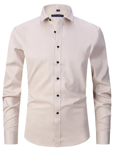 Camisa De Vestir Corte Ajustado Para Hombre | Mangas Largas