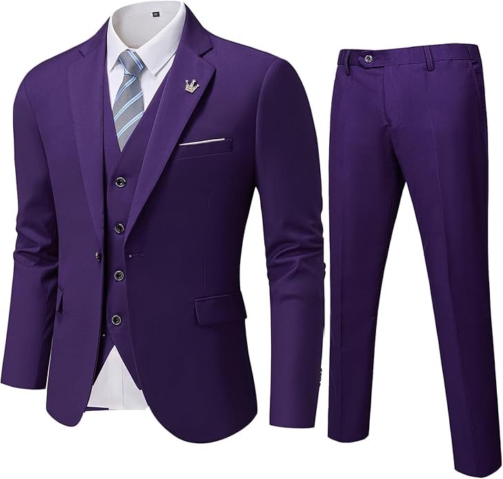 Conjunto de Traje de 3 Piezas Formal para Invitado de Boda para Hombre | Corte Ajustado