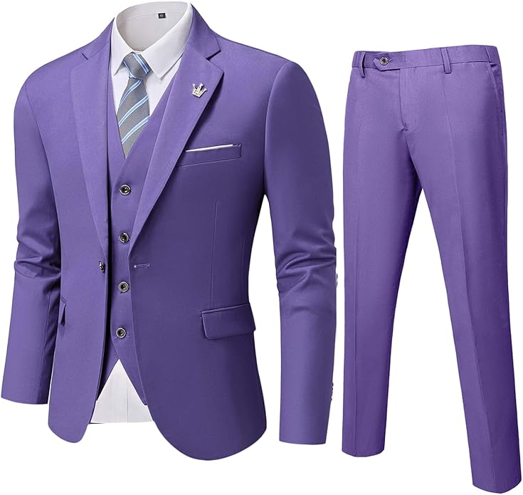 Conjunto de Traje de 3 Piezas Formal para Invitado de Boda para Hombre | Corte Ajustado