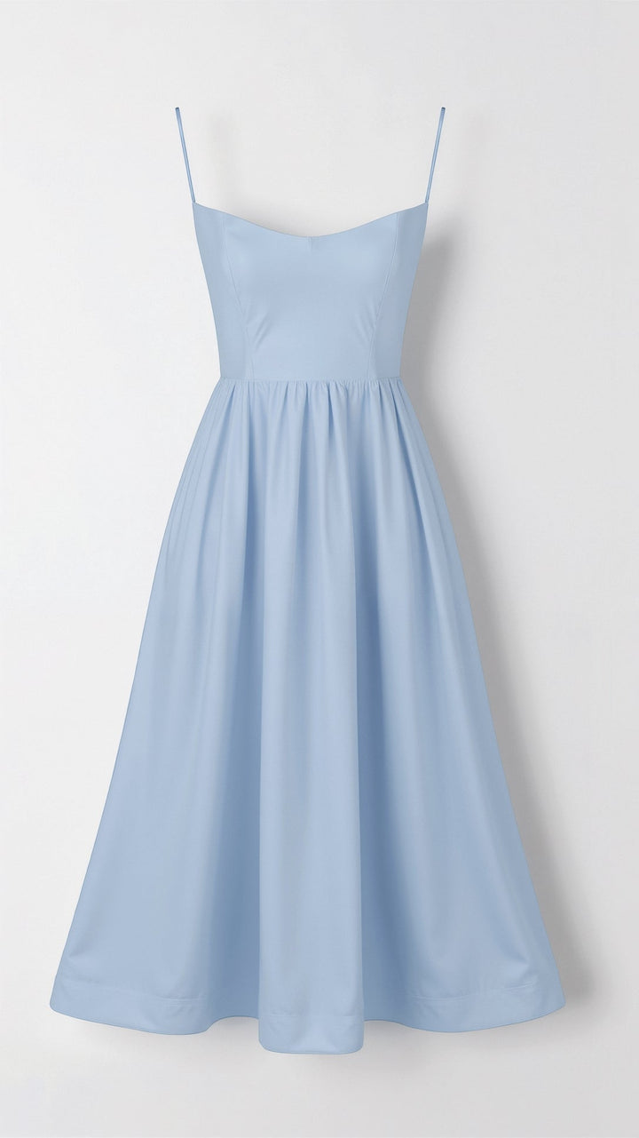 Vestido Sin Mangas Con Tirantes Para Mujer | Midi
