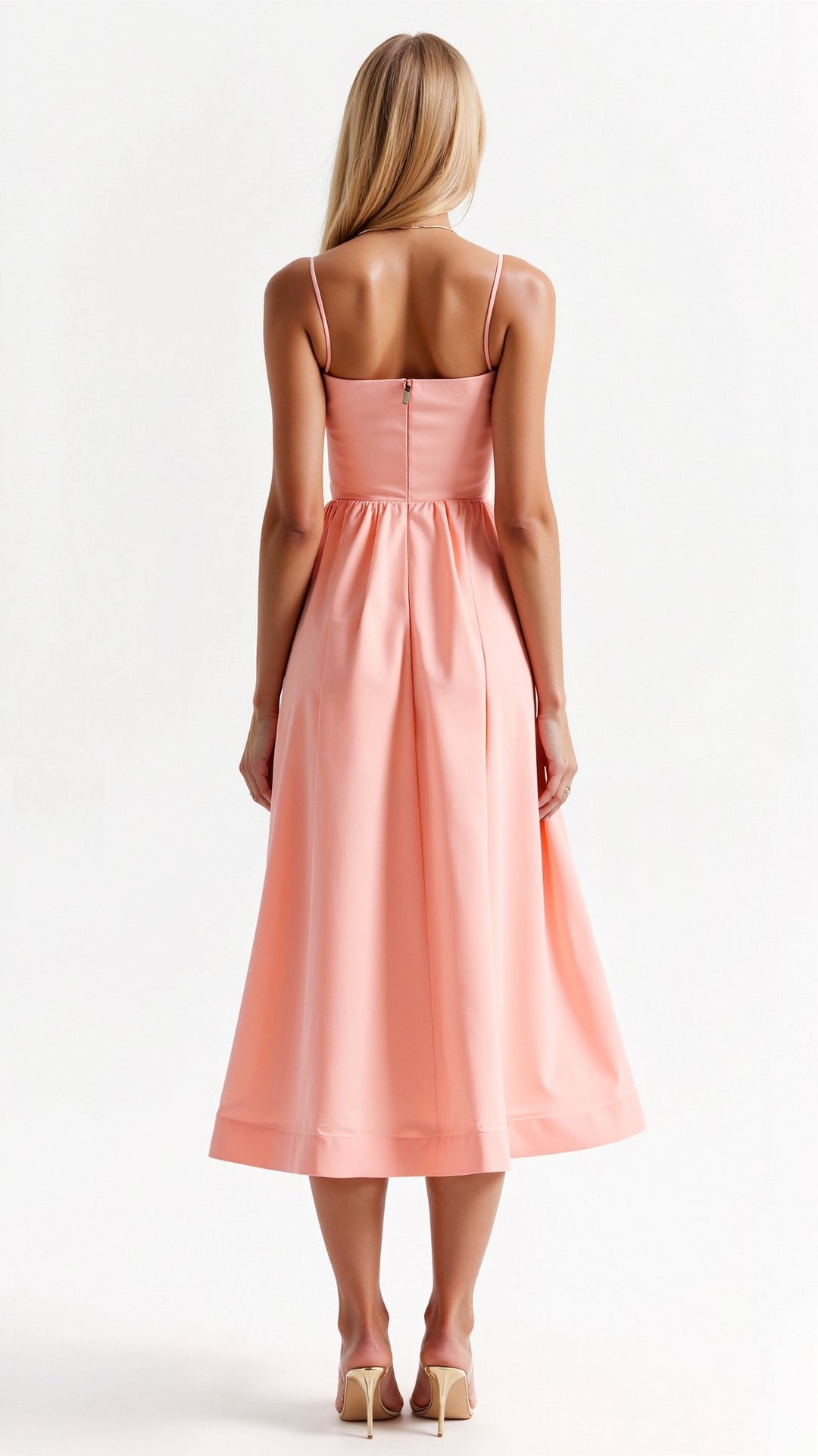 Vestido Sin Mangas Con Tirantes Para Mujer | Midi