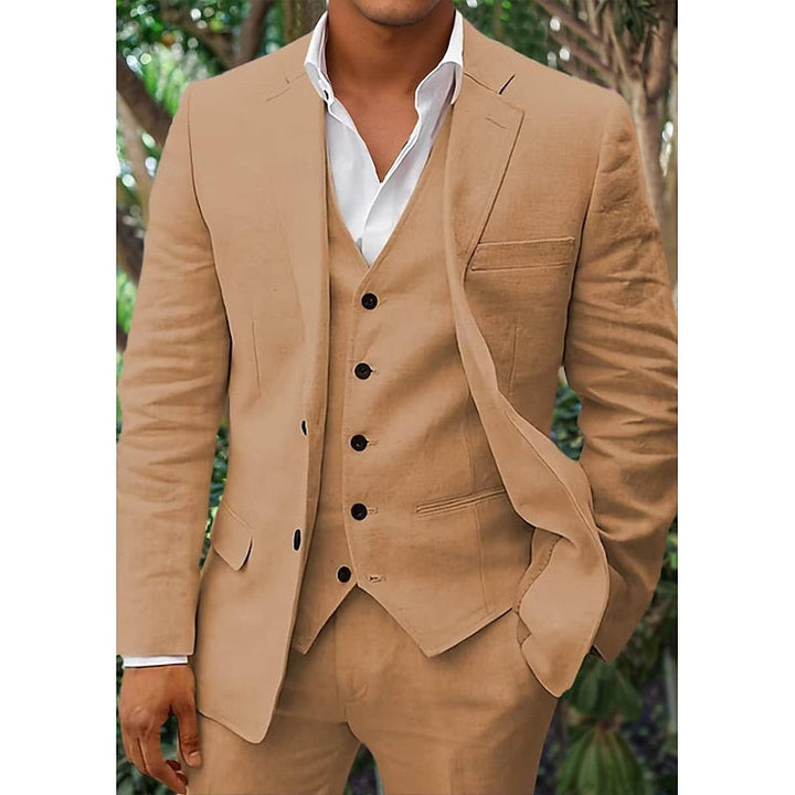 Hombres 3 Piezas Traje De Verano De Invitados De Boda Set | Ligero