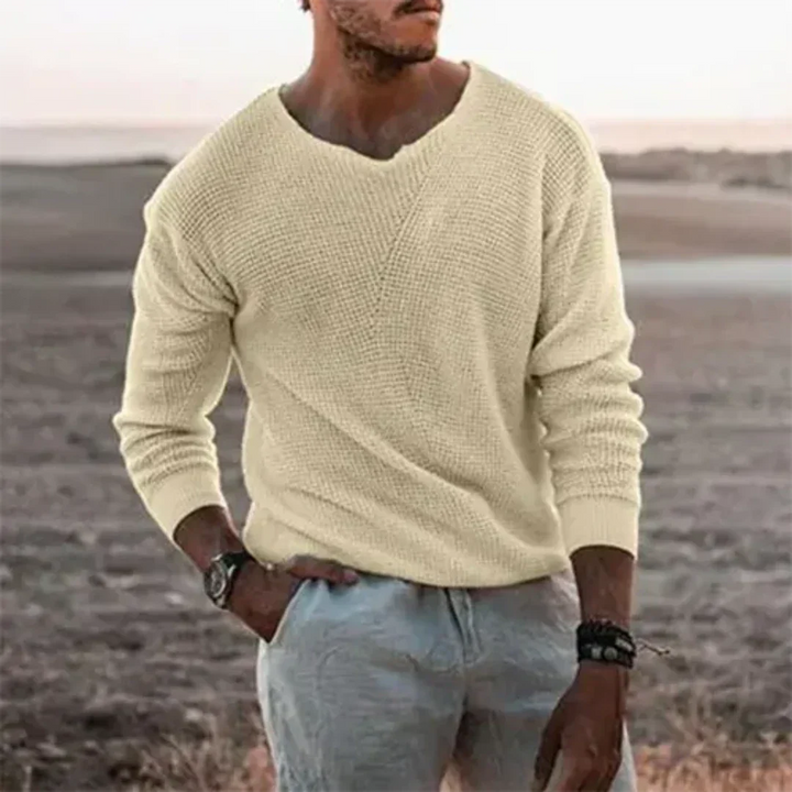 Jersey Cálido De Punto Para Hombre | Informal