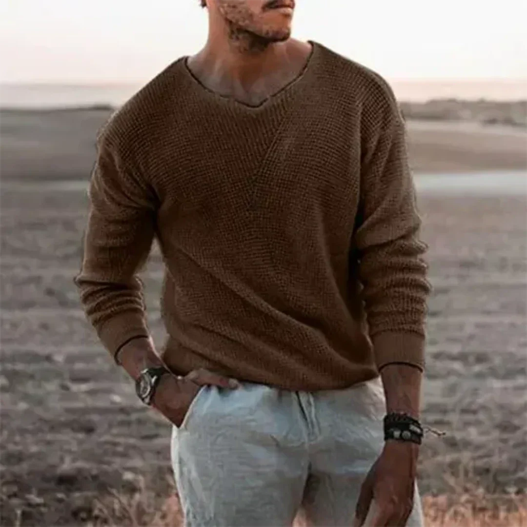 Jersey Cálido De Punto Para Hombre | Informal