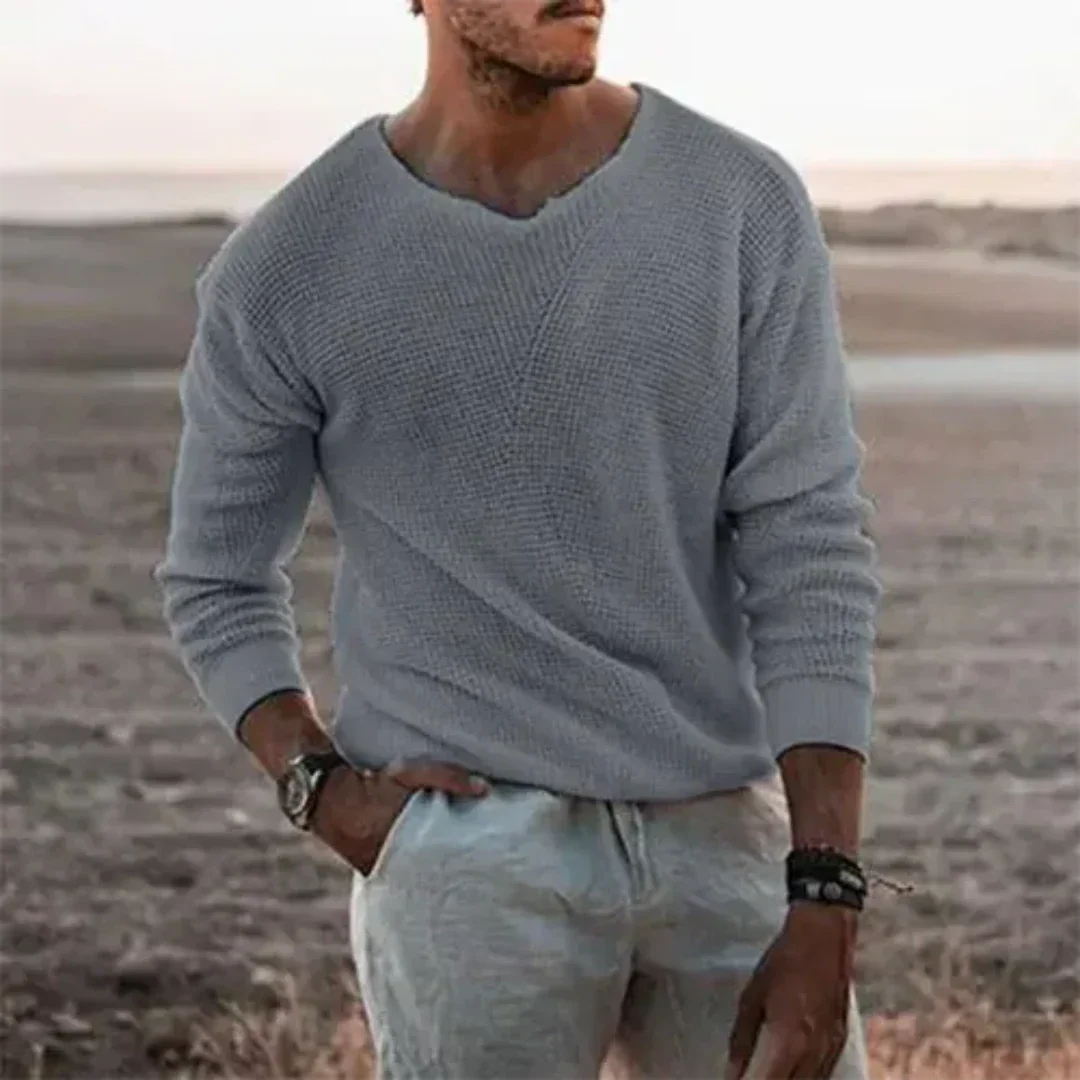 Jersey Cálido De Punto Para Hombre | Informal