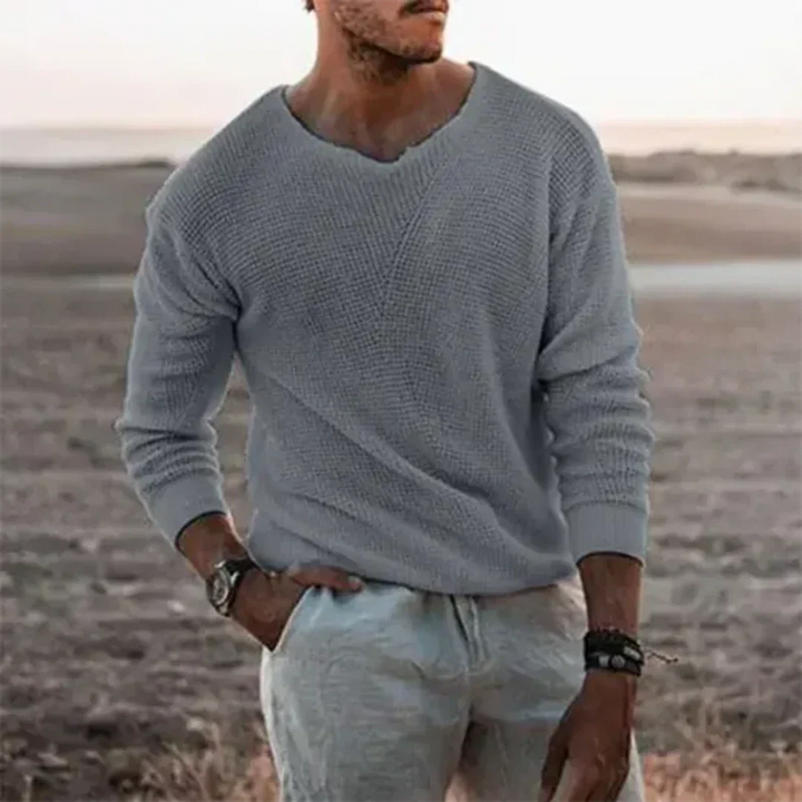 Jersey Cálido De Punto Para Hombre | Informal
