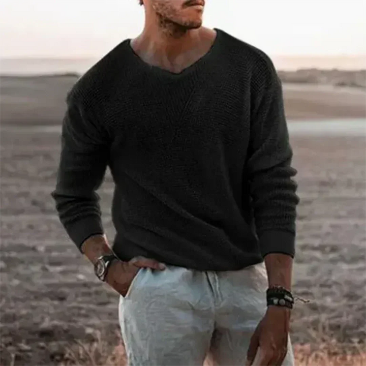 Jersey Cálido De Punto Para Hombre | Informal