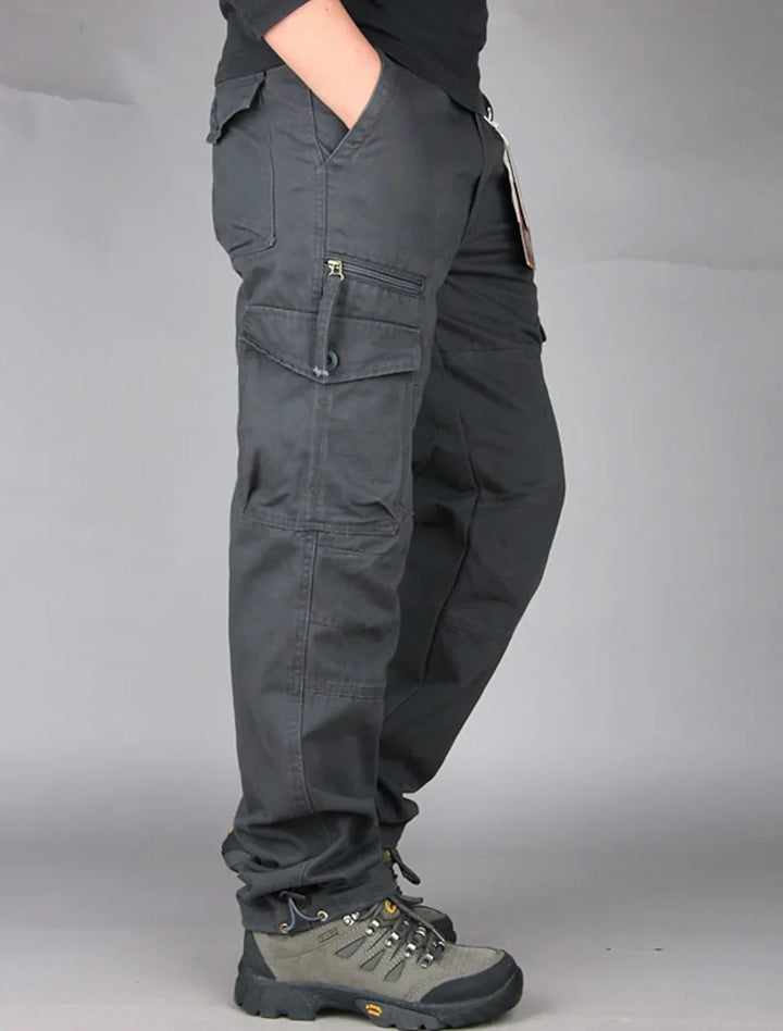 Pantalones Cargo Rectos Para Hombre | Múltiples Bolsillos