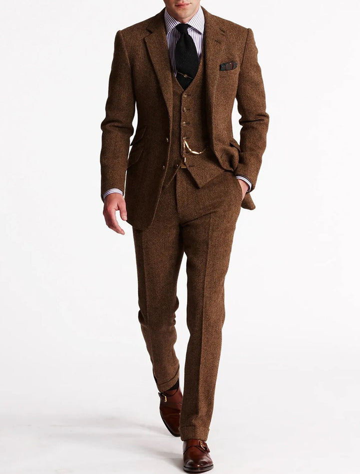 Traje Retro Para Invitado De Boda Para Hombre | Tres Piezas