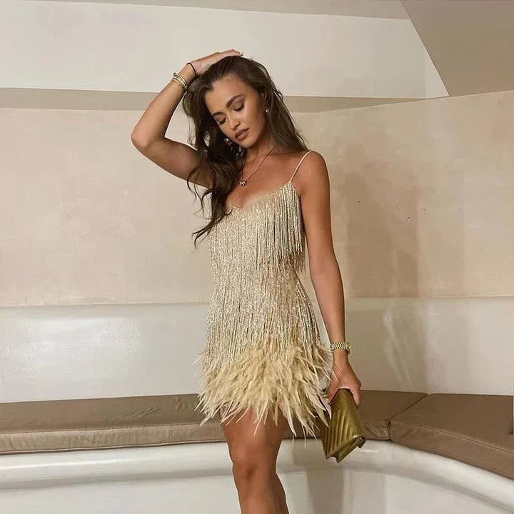 Vestido De Fiesta De Lentejuelas Para Mujer | Mini
