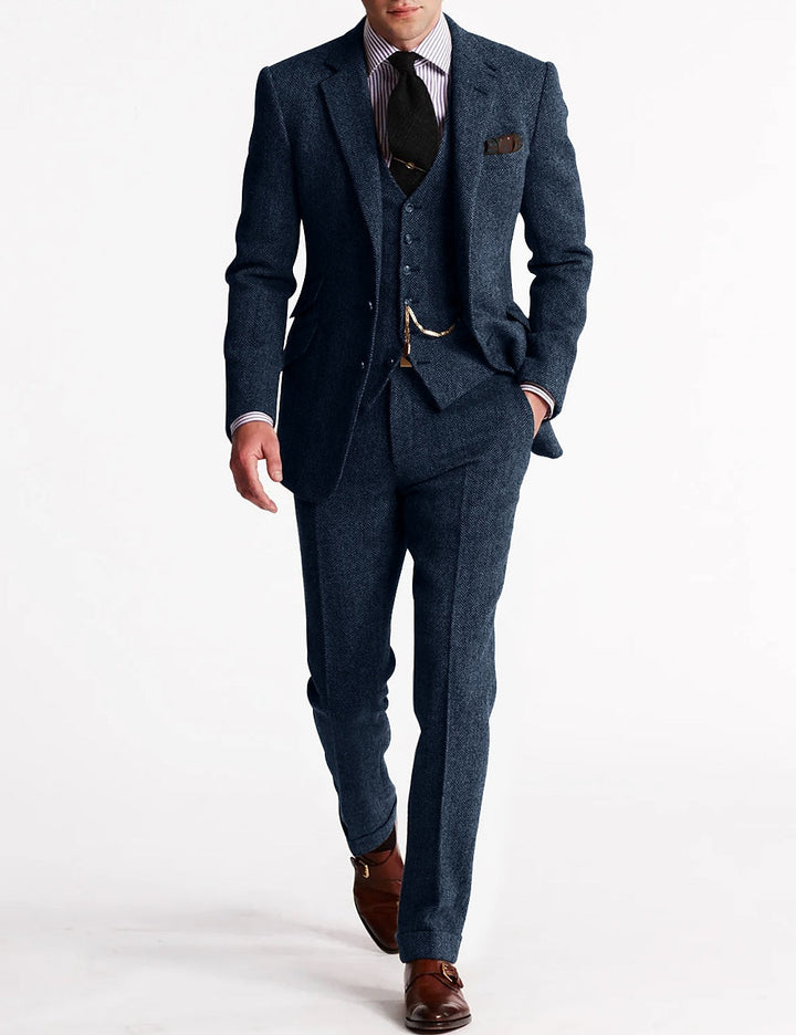 Traje Retro Para Invitado De Boda Para Hombre | Tres Piezas