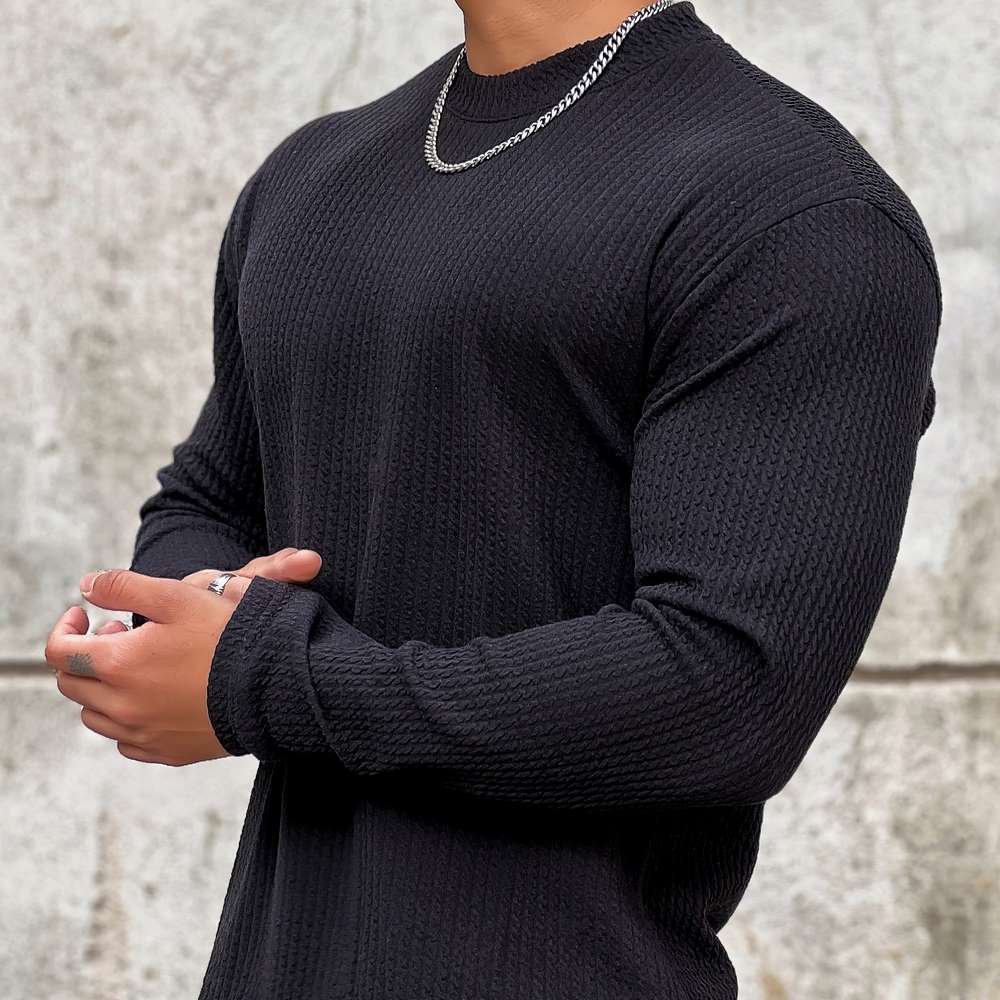 Jersey De Punto Oversize Para Hombre | Cuello Redondo