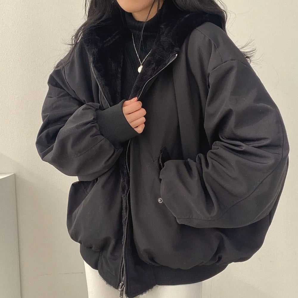 Chaqueta Bombardero Informal Para Mujer | Cremallera